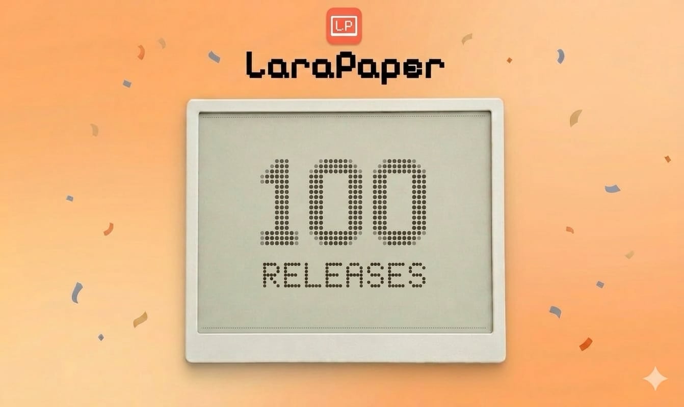 LaraPaper 100 releases